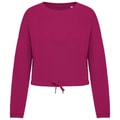 Dames Sweater Native Spirit Ecologische cropped Cherry Purple